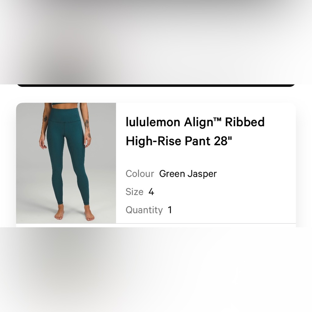 Lululemon Align Ribbed 28” - Picture 2 of 2